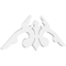Ekena Millwork Pitch Milton Architectural Grade PVC Gable Pediment, 36"W x 15"H x 1"P (10/12) GPP036X015X100MIL - alternate 1